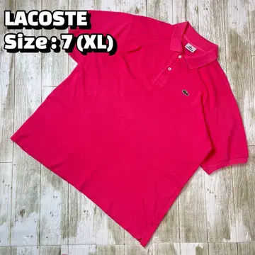 LACOSTE 반팔 피케 셔츠 핑크 7 XL 라코스테