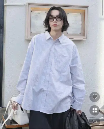 캐주얼 스트라이프 셔츠 GUYOT