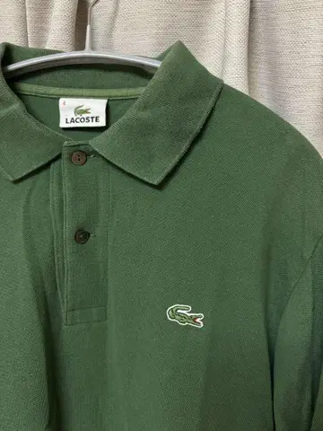 LACOSTE 그린 피케 셔츠 사이즈 4