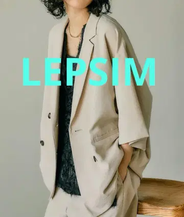 LEPSIM 완판 린넨라이크 드라이 재킷 루즈 W 5부 소매 베이지
