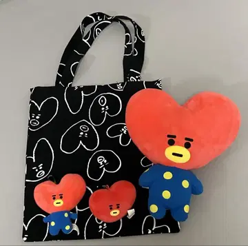 TATA BT21 봉제 인형 마스코트 토트백 BTS