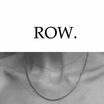 ROW. 로우 / 실버 목걸이