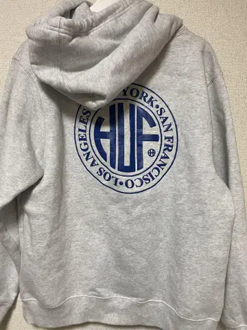 HUF 후드티 M 그레이