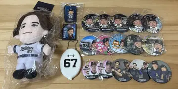 나카가와 케이타 봉제 인형 캔뱃지 코인 케이스 키링 무네 아카바야시 사노