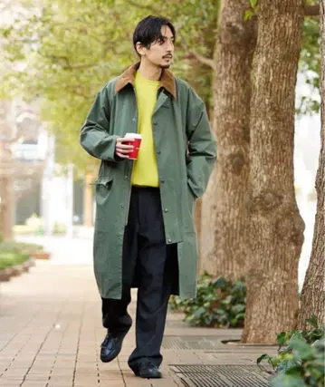 바버 오버사이즈 발리 저널 별주 카키 사이즈 40