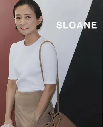 새상품 별주 스타일리스트 사토 카나코 SLOANE 크루넥 리브 티셔츠