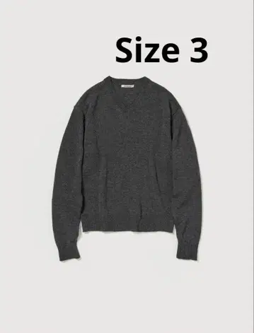 auralee LIGHT CASHMERE KNIT V-NECK P/O
