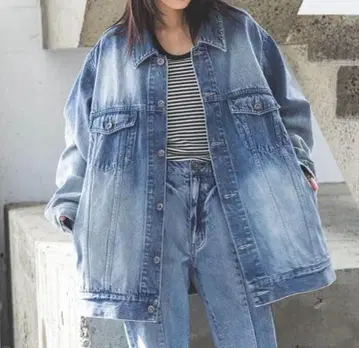 JEANASIS 지나시스 루즈 G 데님 재킷 프리 사이즈