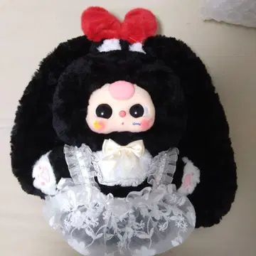 babythree 토끼 귀 블랙 & 빨간색
