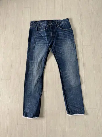 스트레이트 데님 32/30 다크 블루