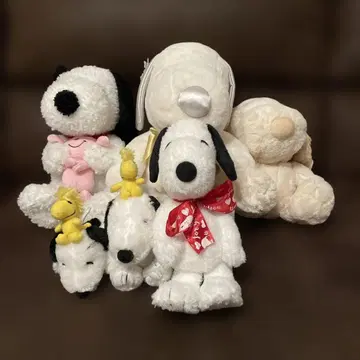 스누피 봉제 인형 6체 세트