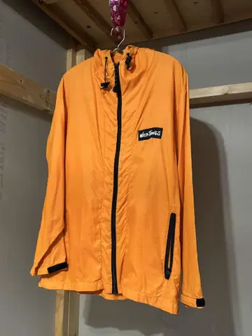 orange nylon jacket