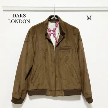 0220 DAKS LONDON E1 블루종 M 사이즈 스웨이드
