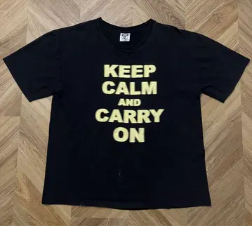 00년대 모션 로고 T KEEP CALM AND CARRY ON 모자이크