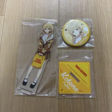 학마스 타워 레코드 캔뱃지 아크릴 스탠드 후지타 코토네