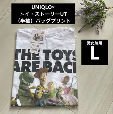 새상품 백 프린트/화이트 L [ 토이 스토리 UT ] 유니클로