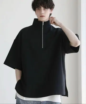 LILL 하프 지퍼 티셔츠