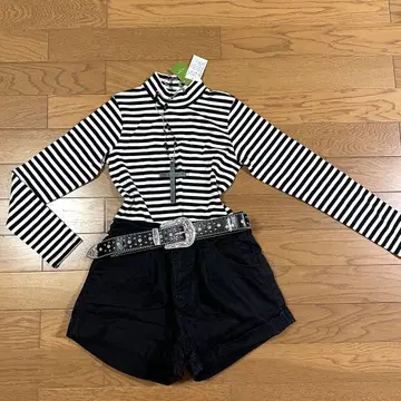 Kate Spade 케이트 스페이드 상의 스트라이프 보더 롱T