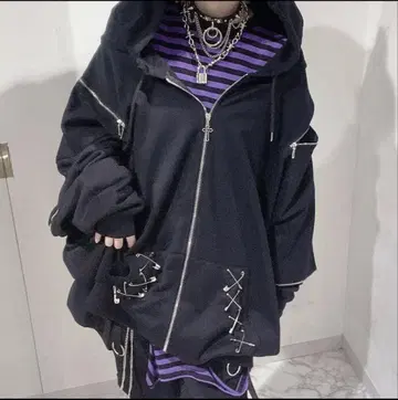 고양이 귀 PIN x ZIP 후드티