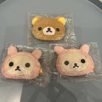레어 코리락쿠마 토끼 볼체인 봉제 인형 코인 케이스