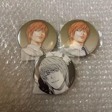 DEATHNOTE 제비뽑기 야가미 라이토 캔뱃지 3점