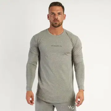 Vanquish Core Grey Long Sleeved 티셔츠