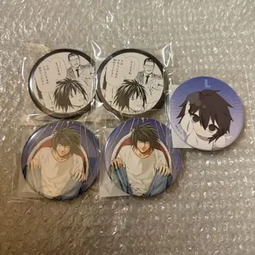 DEATHNOTE 제비뽑기 L 캔뱃지 5점