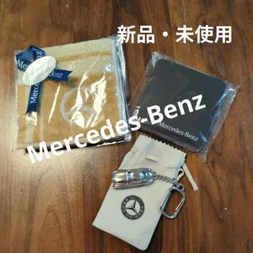 [새상품] Mercedes-Benz 손수건 키링 코스터 세트