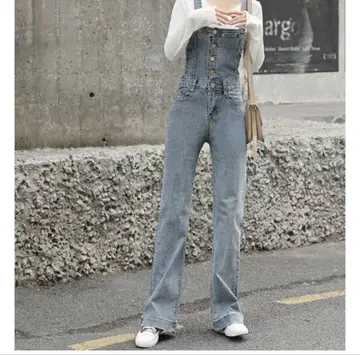 데님 살로펫 슬림 한국 S 사이즈