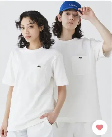 [ LACOSTE ] 피케 소재 포켓 반팔 티셔츠