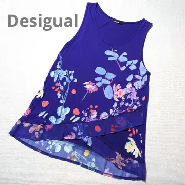 Desigual 데시구알 슬리브리스 튜닉 꽃무늬 L 사이즈
