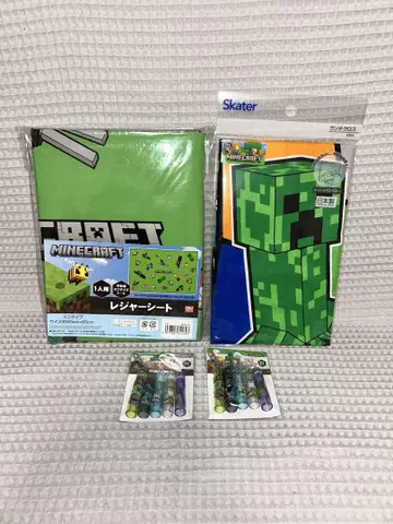 Minecraft 돗자리 런치 크로스 연필 캡 x 2개 세트