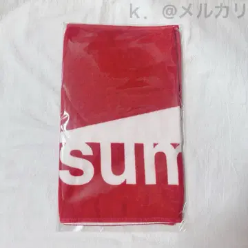 sumika 로고 타월 빨간색