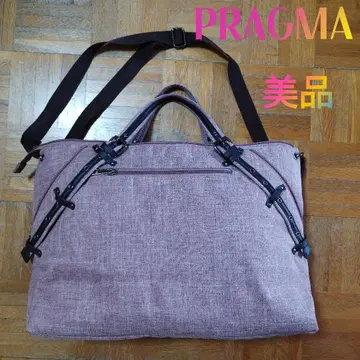 가격 인하 PRAGMA 프라그마 레드 나일론 보스턴 백 2 way