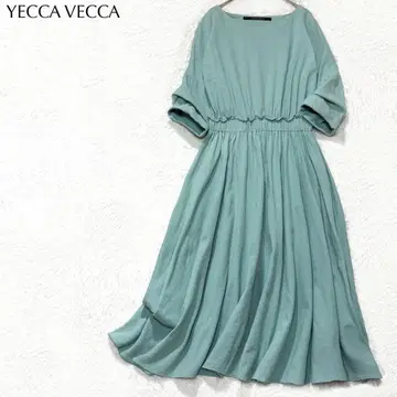 [새상품급] Yecca Vecca 린넨 절개 개더 원피스