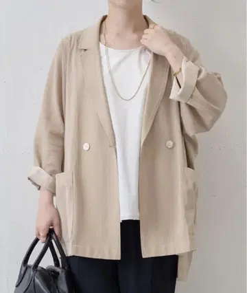 BEARDSLEY 비어즐리 시어 돌먼 자켓 샌드 베이지