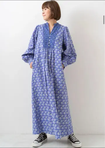 누키테파 롱 원피스 긴팔