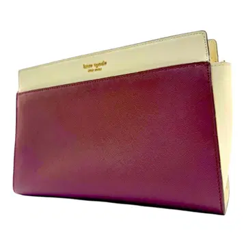 kate spade 숄더백 PVC 가죽 느낌 핑크 x 아이보리
