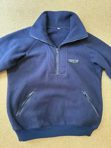 80s Patagonia 빅 택 하프 지퍼 플리스 자켓 빈티지