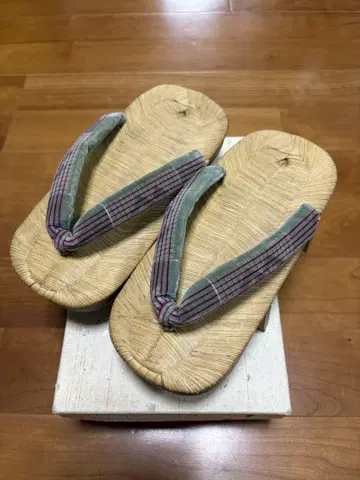 코르덴 끈 다다미 리큐 게다