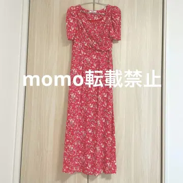 [SNIDEL] 레이온 카슈쿨 프린트 원피스