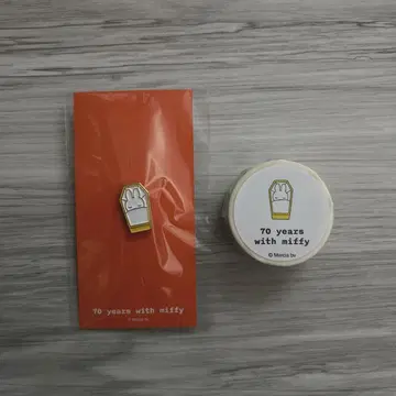 미피 전시회 70주년 한정판 miffy 핀 배지 관 할머니 마스킹 테이프