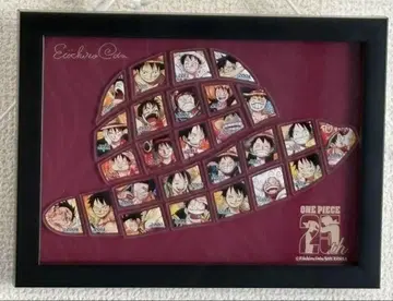 ONE PIECE 연재 25주년 기념 밀짚모자 액자 핀즈 세트 루피 레어