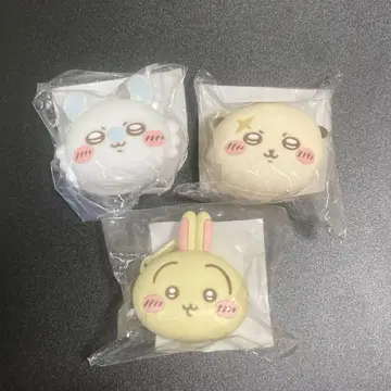 치이카와 (먼작귀) 얼굴 미니 실리콘 파우치 토끼 모몽가 랏코