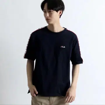 휠라 라인 테이프 T셔츠 FILA