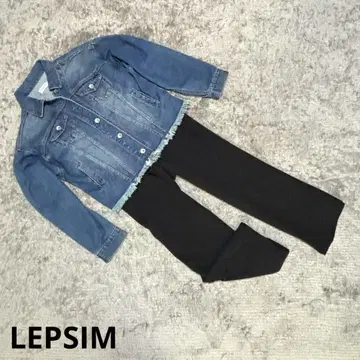 LEPSIM 프릴이 귀여운 G 데님 자켓