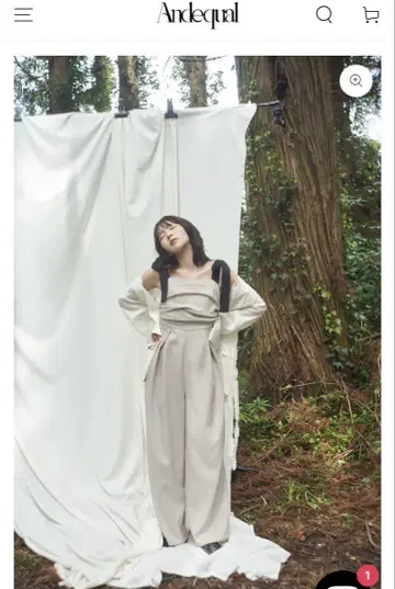 리본 숄더 콤비네이션 살로펫 (베이지)