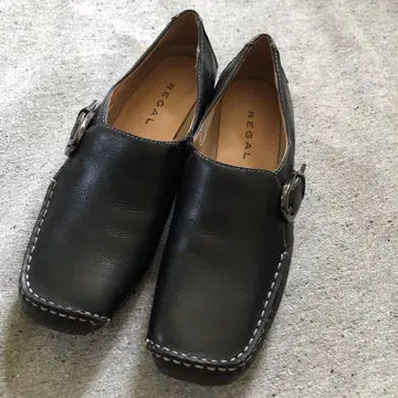 새상품급 REGAL 로퍼 모카신 23cm 블랙