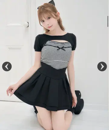 미셸 마카롱 슬림 레그 스커트 (이너 팬츠 포함)