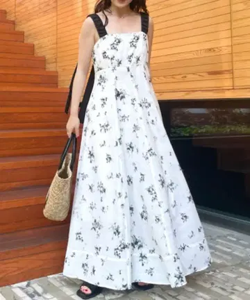 프레이 아이디 와이드 스트랩 스티치 원피스